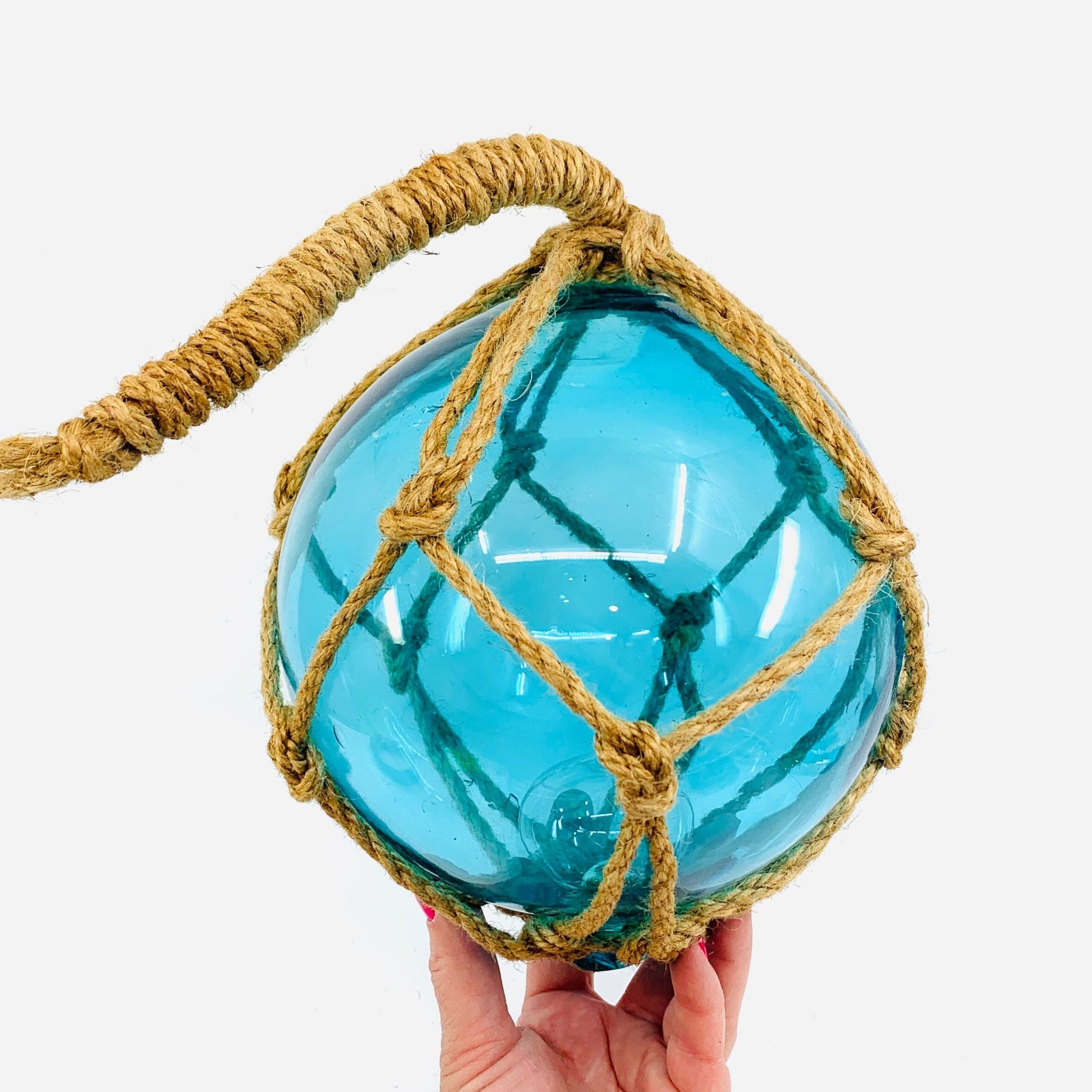 Nautical Glass Globe, Aqua Decor Chesapeake Bay 