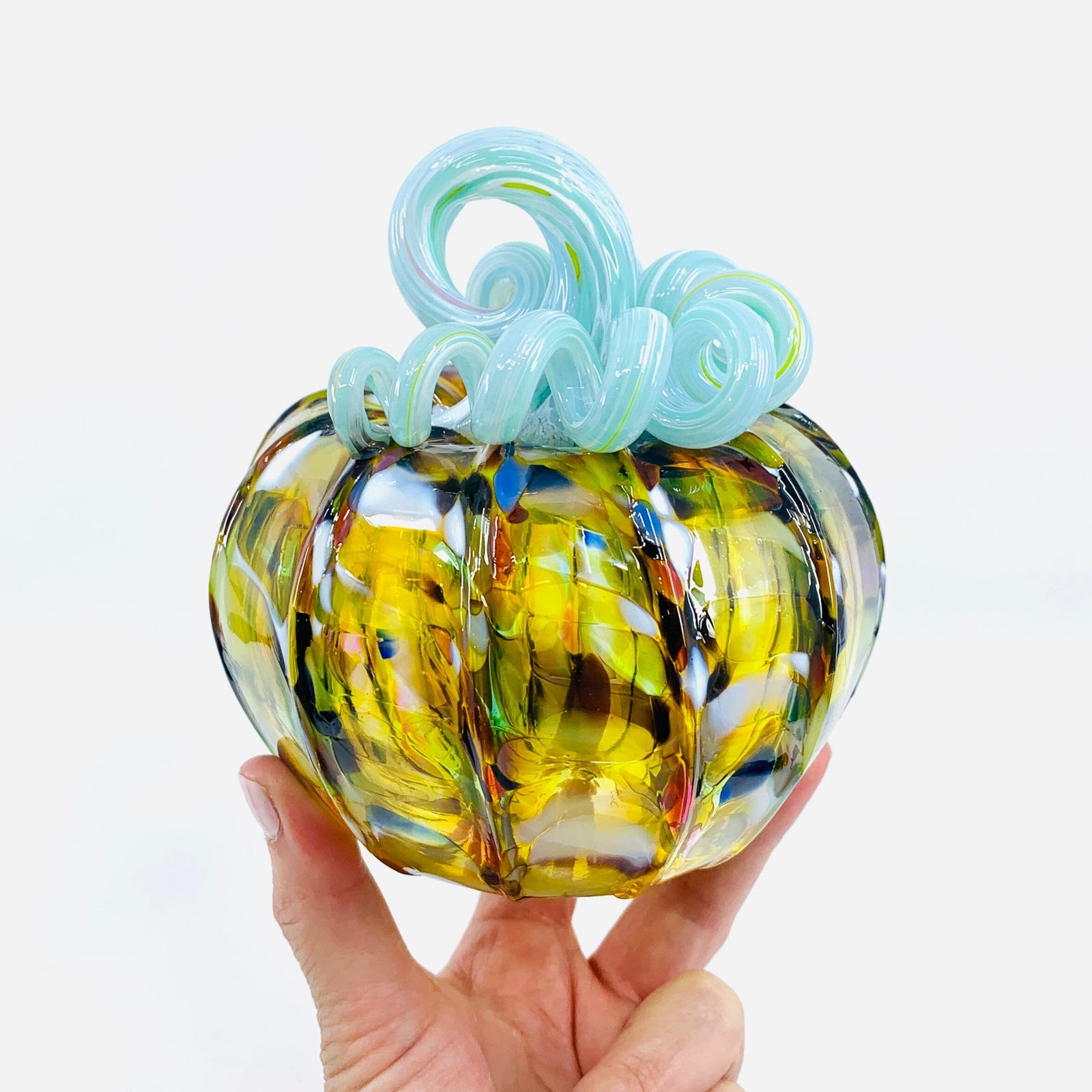Daily Pumpkin 749 Squat Gabby Luke Adams Glass Blowing Studio 