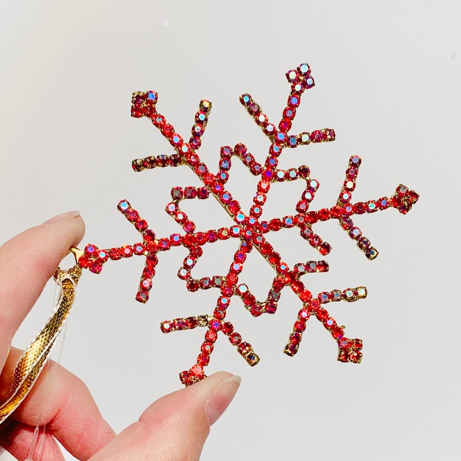 Snowflake Rhinestone Ornament 18 Oak Street 