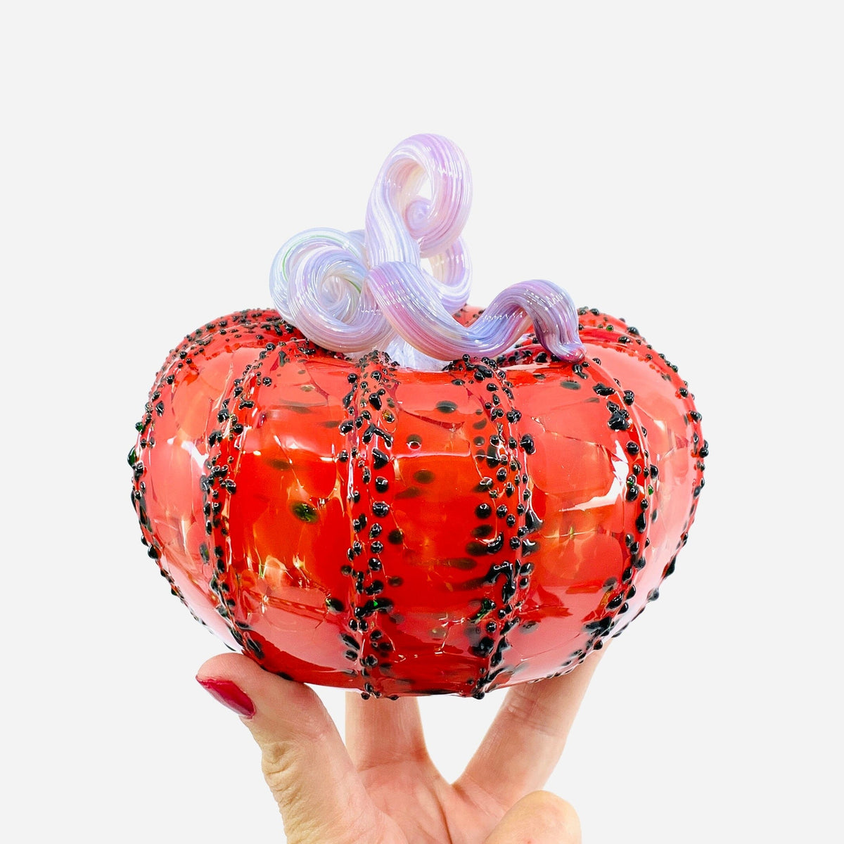 Daily Pumpkin 2129 Holiday Squat and Mercury Tree Ornament Gabby Luke Adams Glass Blowing Studio 