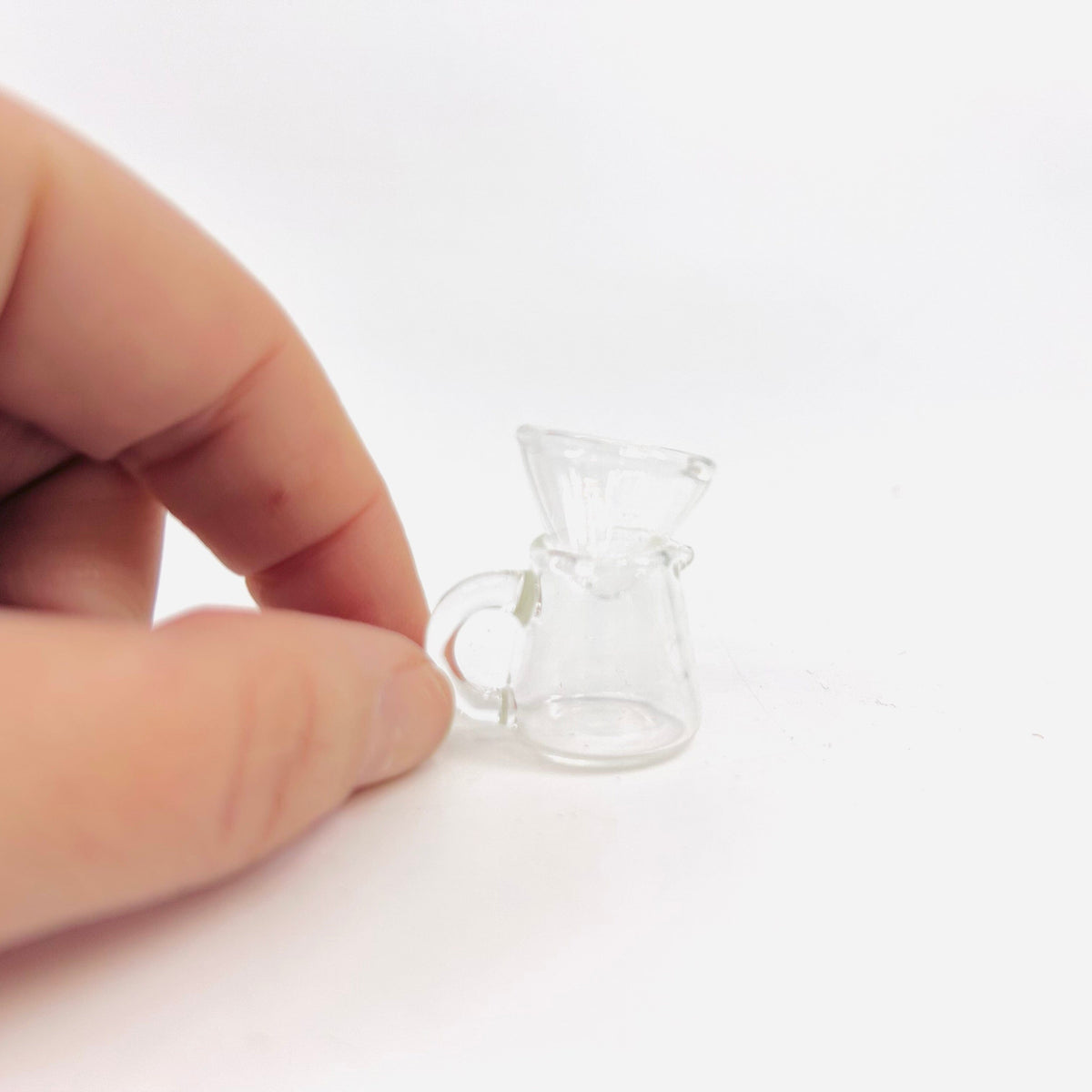 Tiny Pour Over Coffee Cup and Filter Miniature - 