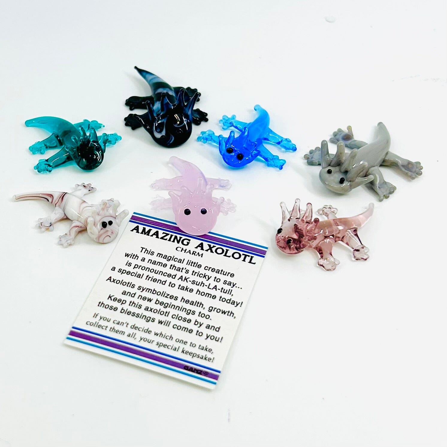 Amazing Axolotl Pocket Charm PT158 Miniature GANZ 