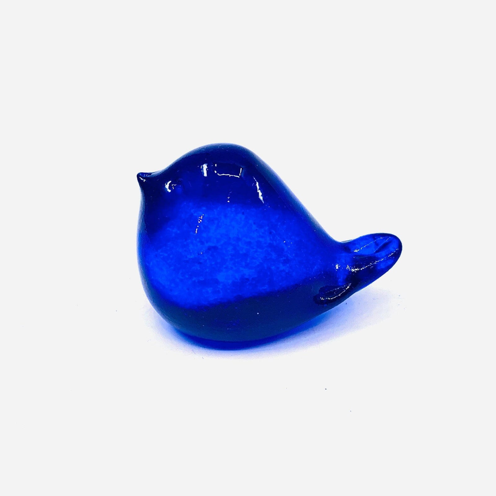 Little Glass Bird, Blue Miniature Henrietta Glass 