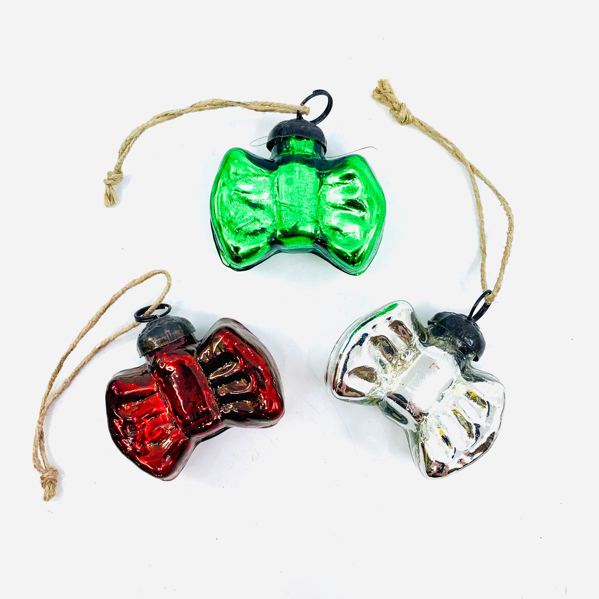 Glass Bow Ornament
