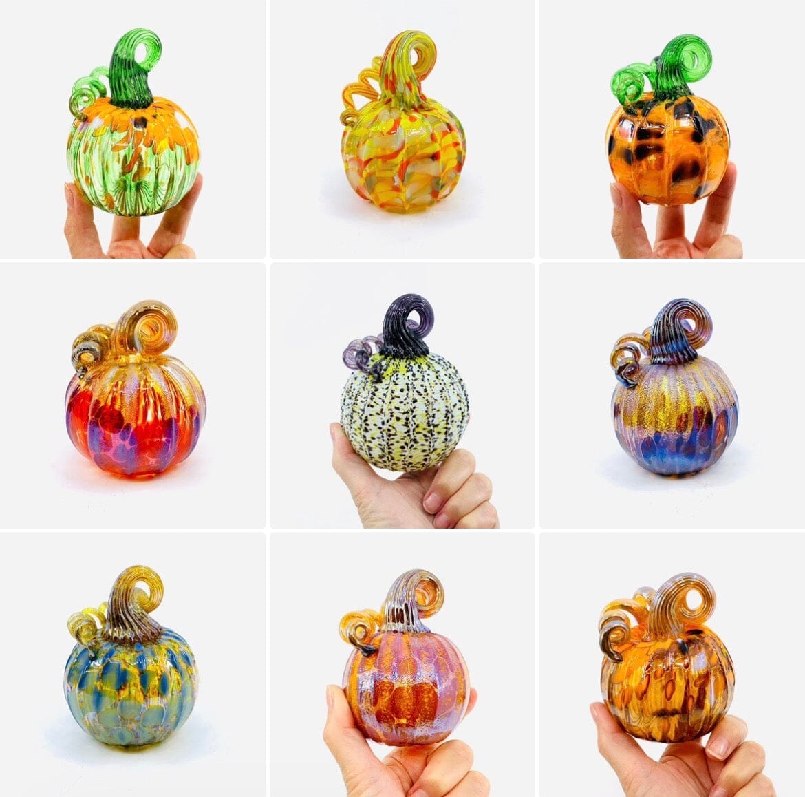 Daily Pumpkin 3289 Fall Mini Gabby Luke Adams Glass Blowing Studio 