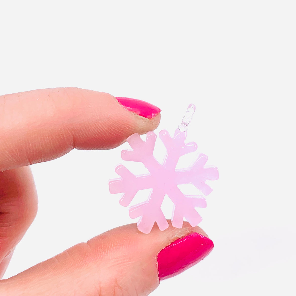 Tiny Glass Snowflake Ornament