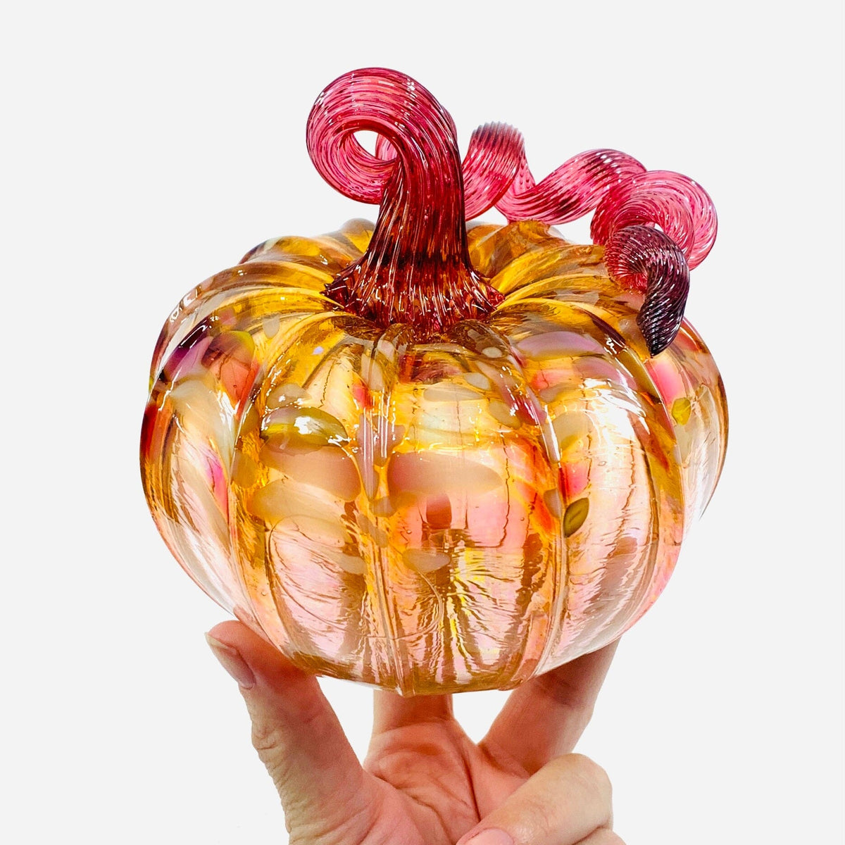 Daily Pumpkin 3721 Fall Squat Gabby Luke Adams Glass Blowing Studio 