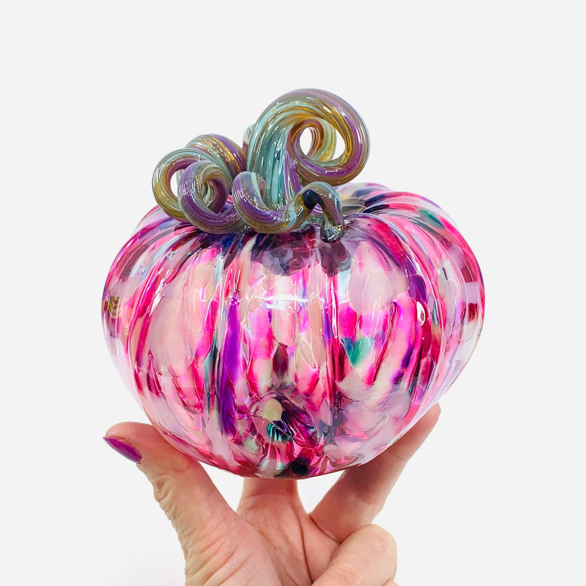 Daily Pumpkin 2862 Sweetheart Squat Gabby Luke Adams Glass Blowing Studio 