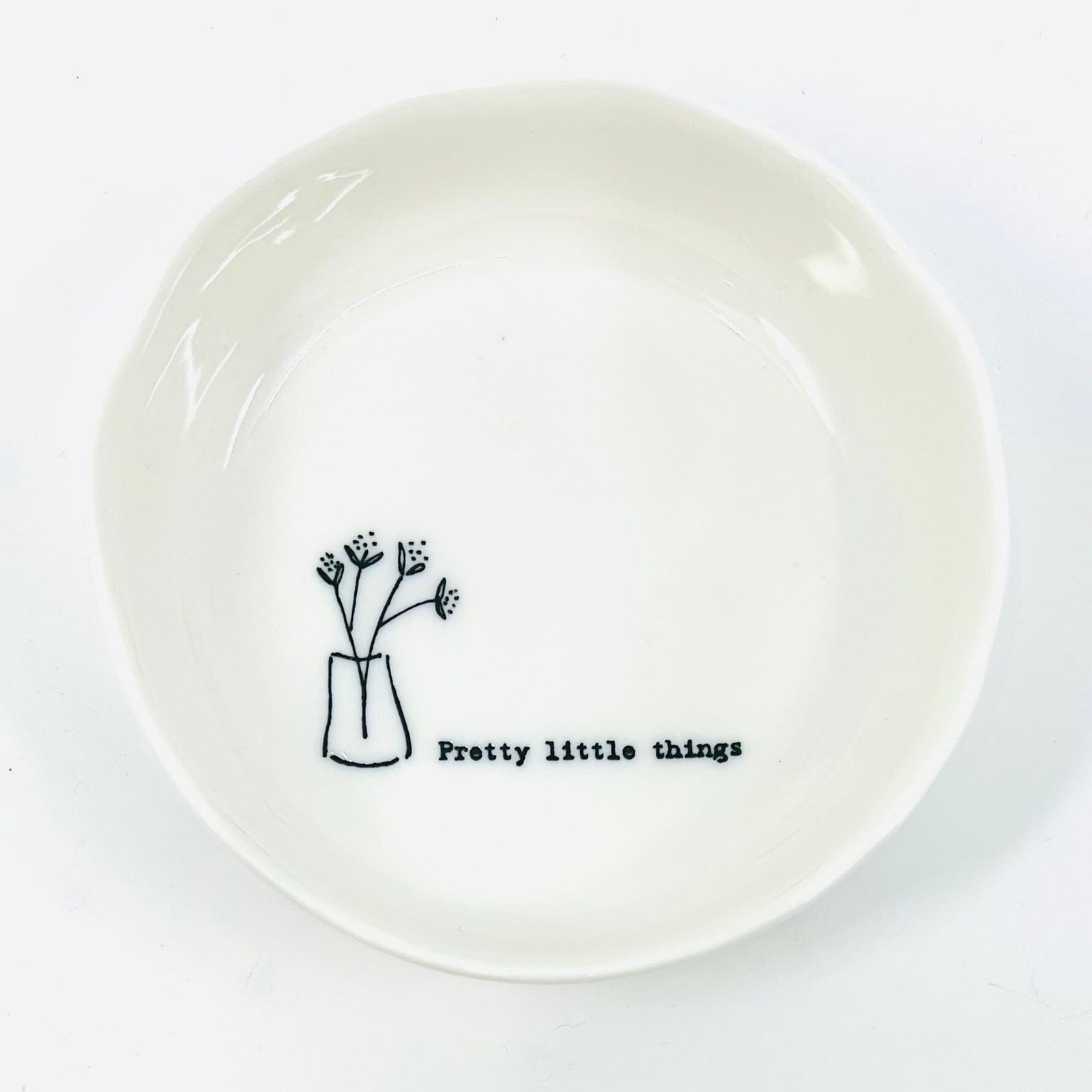 Sweet Sayings decorative Change Bowl, Pretty Little Things Decor Two's Company 