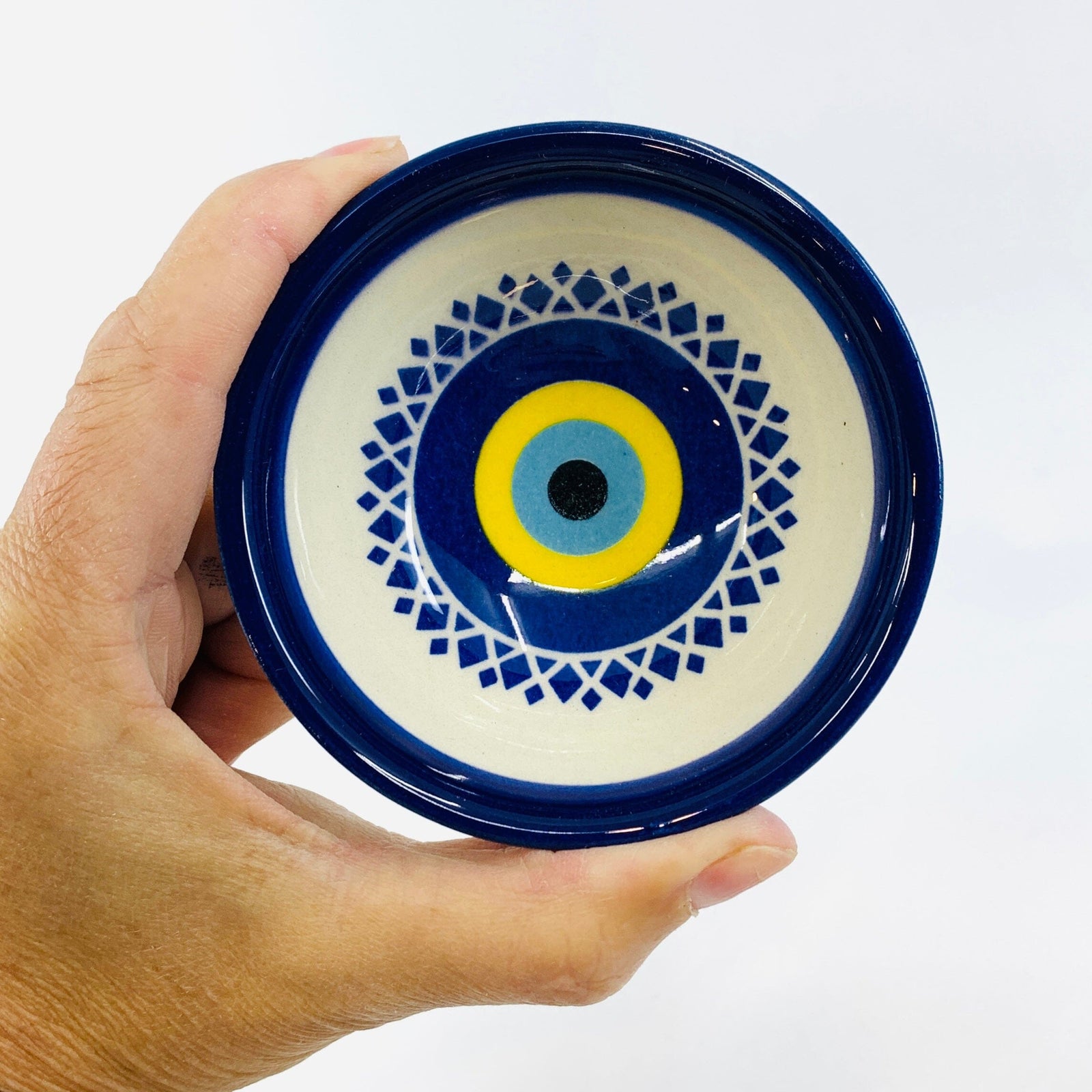 Handmade Turkish Evil Eye Bowl 8 Decor Natto USA 