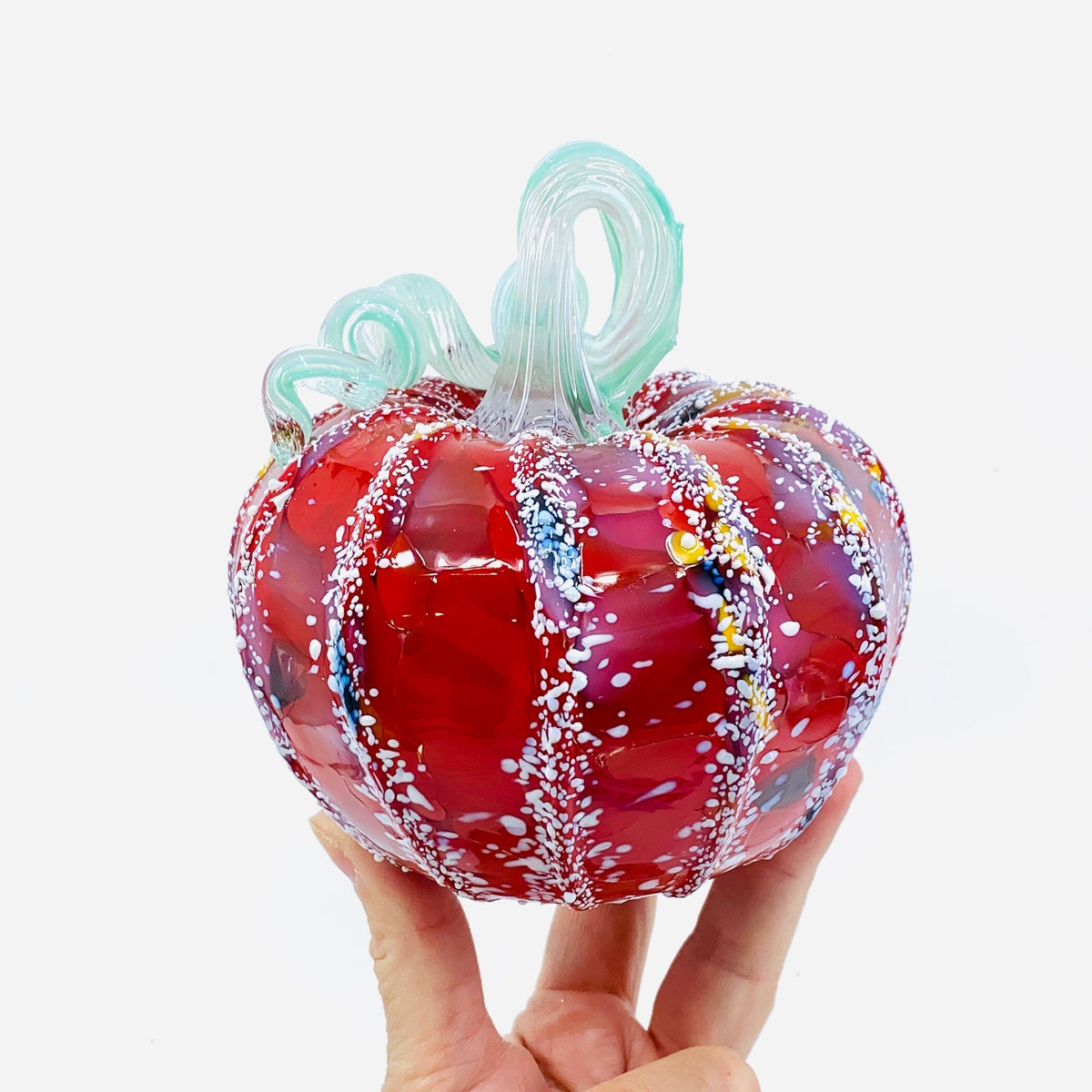 Daily Pumpkin 1712 Holiday Snowfall Squat Gabby Luke Adams Glass Blowing Studio 