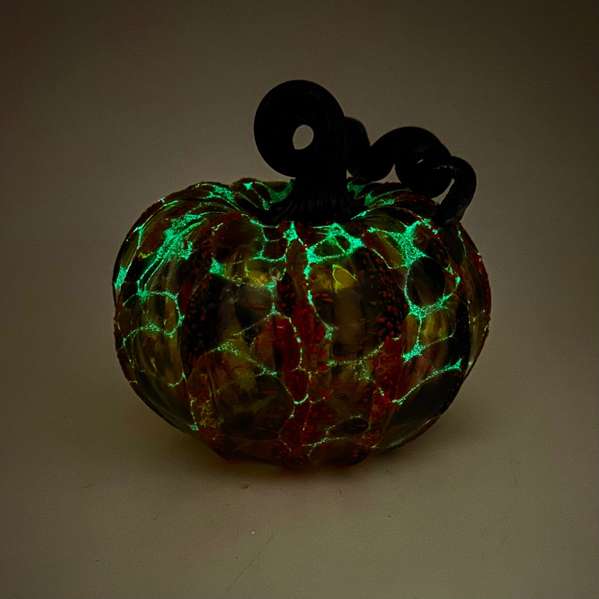 Daily Glow Pumpkin 3806 Fall Squat Gabby Luke Adams Glass Blowing Studio 