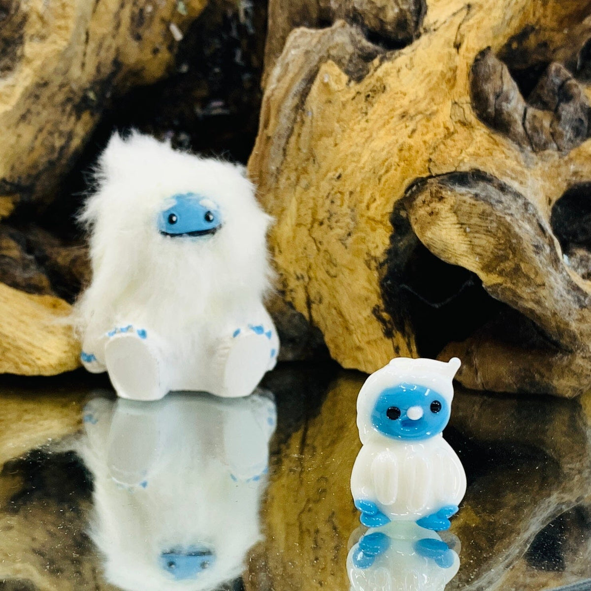 Glass Baby Yeti Miniature - 