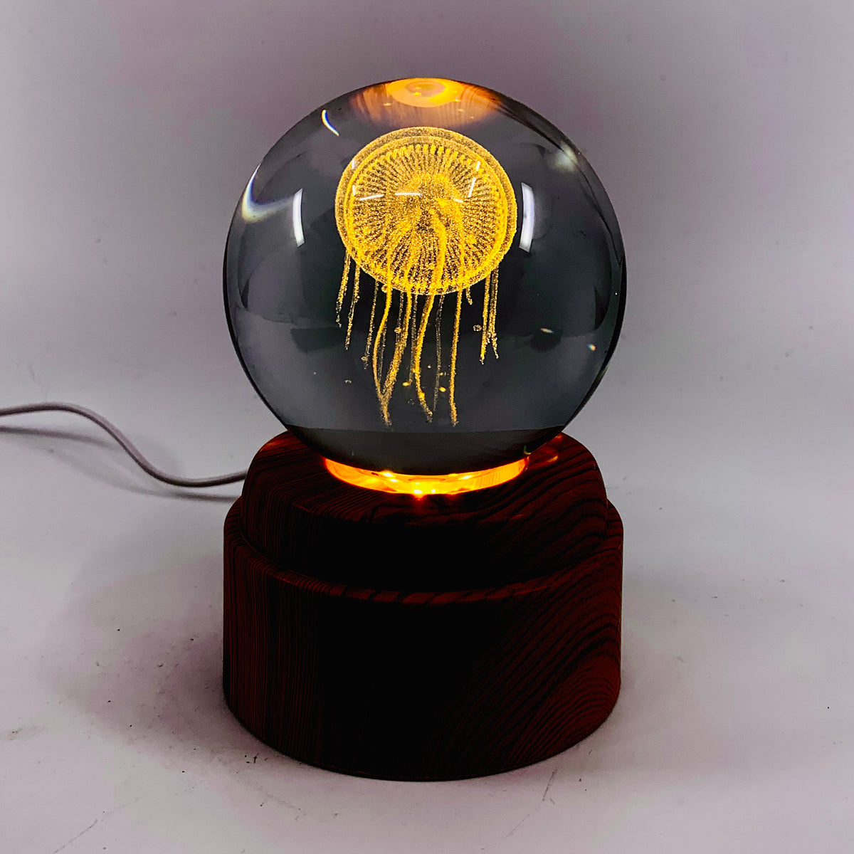 Jellyfish Rotating Crystal Ball Lamp