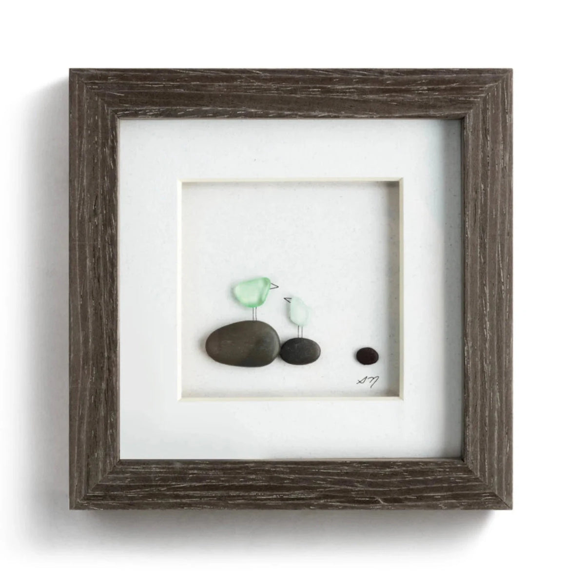 Shadow Box Frame, Once Upon a Pebble Decor Demdaco 