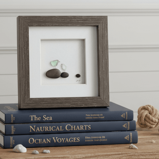 Shadow Box Frame, Once Upon a Pebble Decor Demdaco 