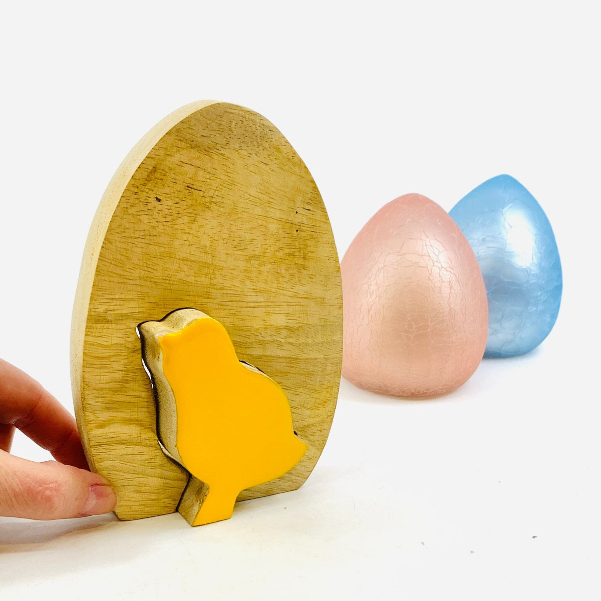 Wooden Enamel Easter Chick Décor KEL-TOY 