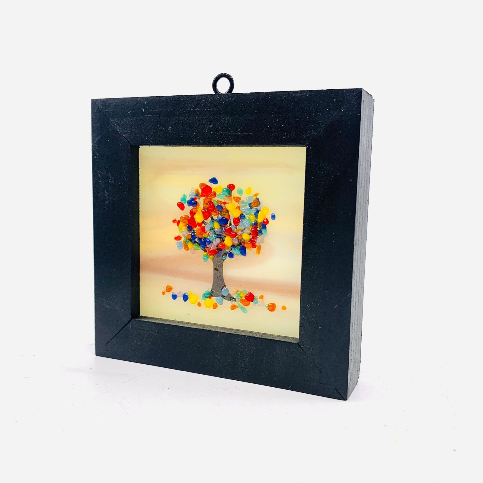 Fused Glass Tree of Life Shadow Box 11 Decor Glimmer Glass Gifts 