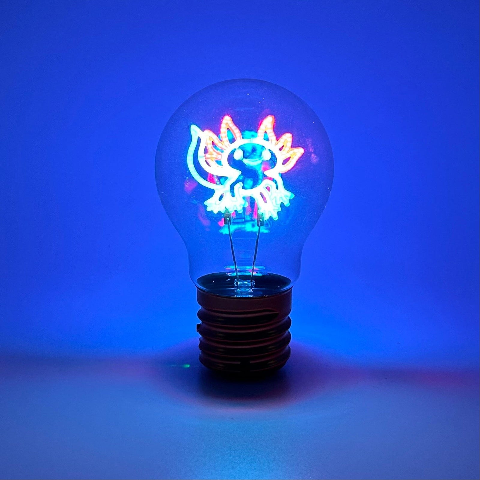 Neon Axolotl Lightbulb 29TONIGHT 