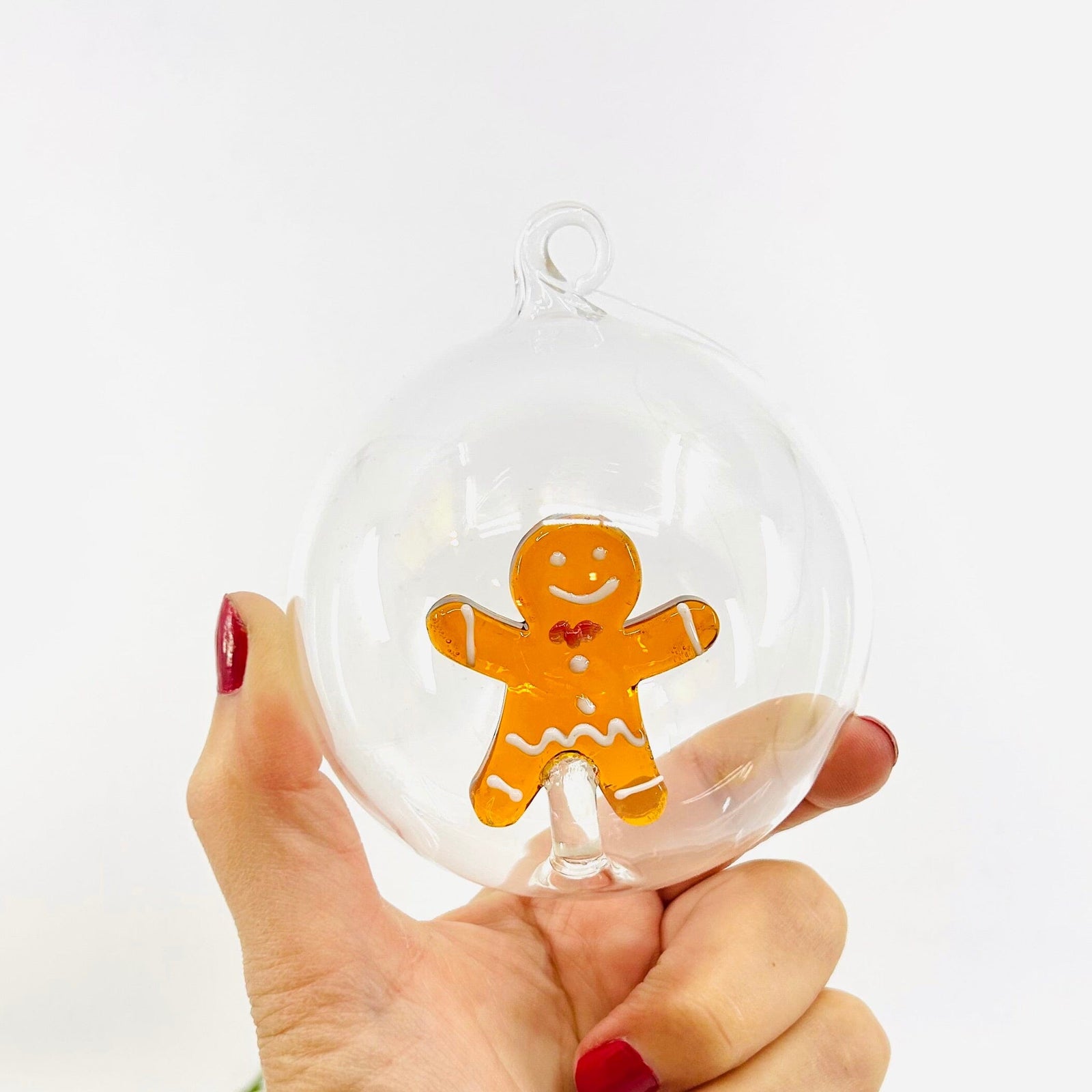 Glass Icon Ornament, Mr Gingerbread ICHENDORF 