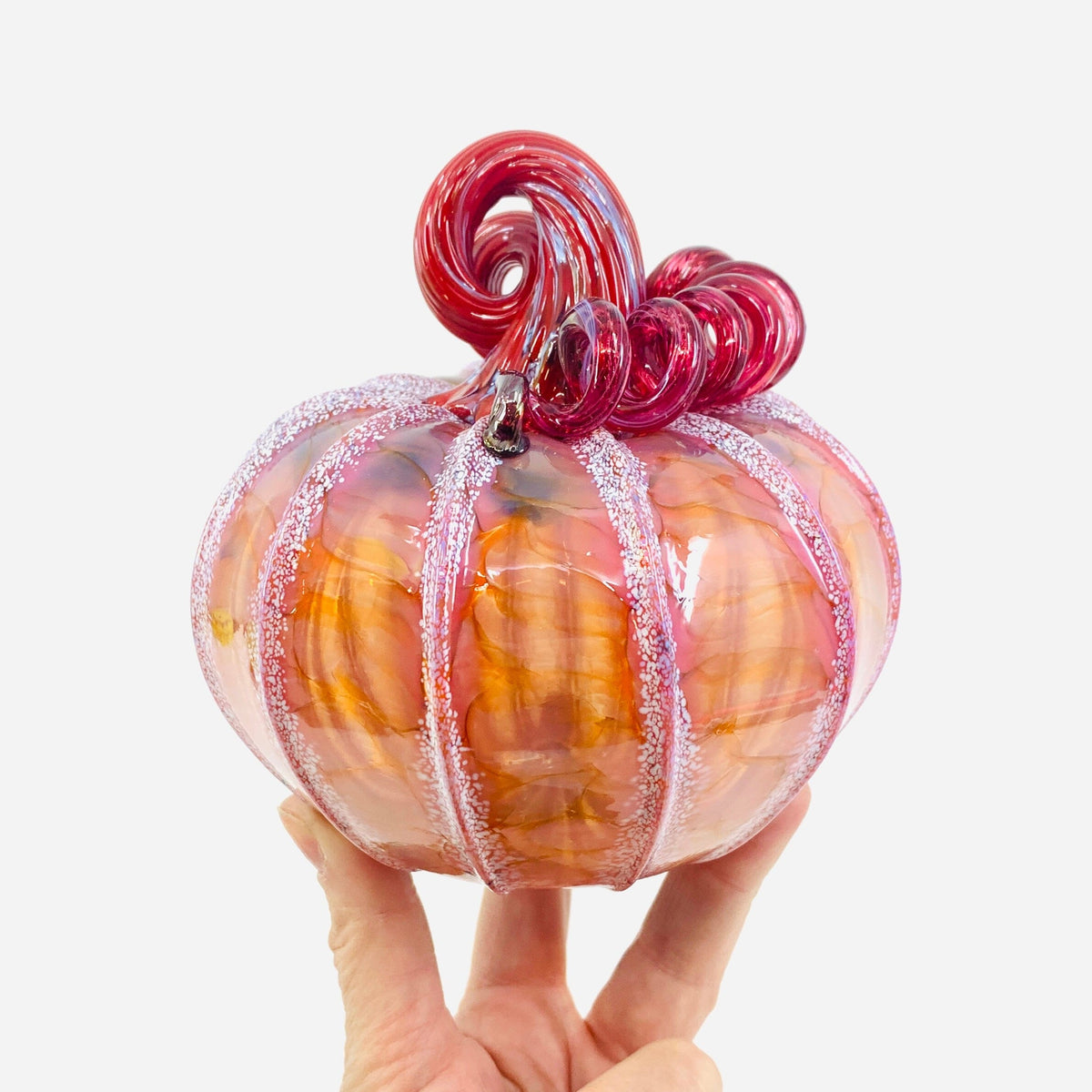 Daily Pumpkin 2653 Sweetheart Squat Gabby Luke Adams Glass Blowing Studio 