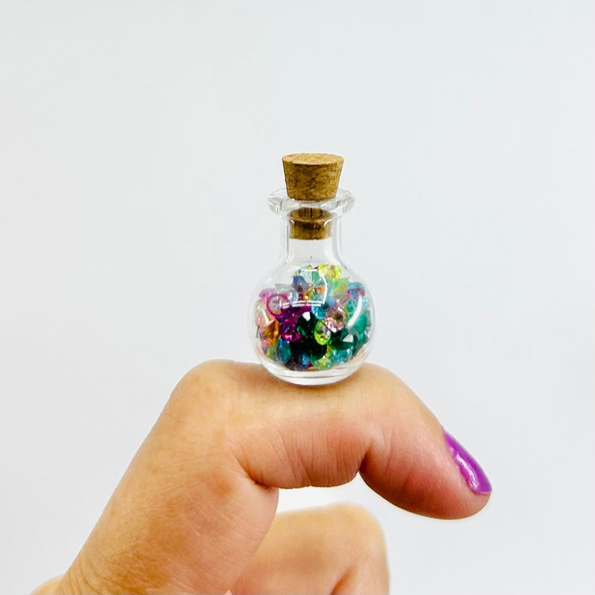 Tiny Potion Bottle, Rhinestone Riches Miniature - 