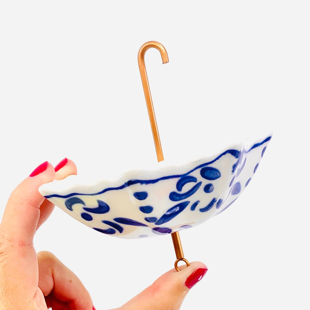 Stoneware Umbrella Ornaments Decor Creative Co-op 