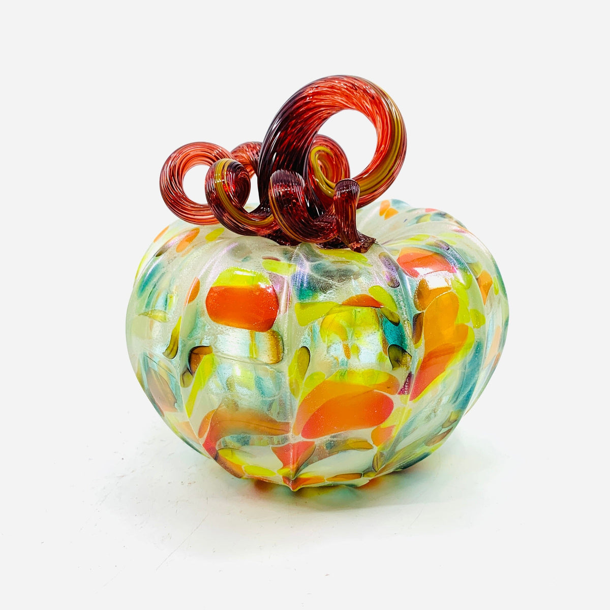 Daily Glow Pumpkin 3903 Fall Squat Gabby Luke Adams Glass Blowing Studio 