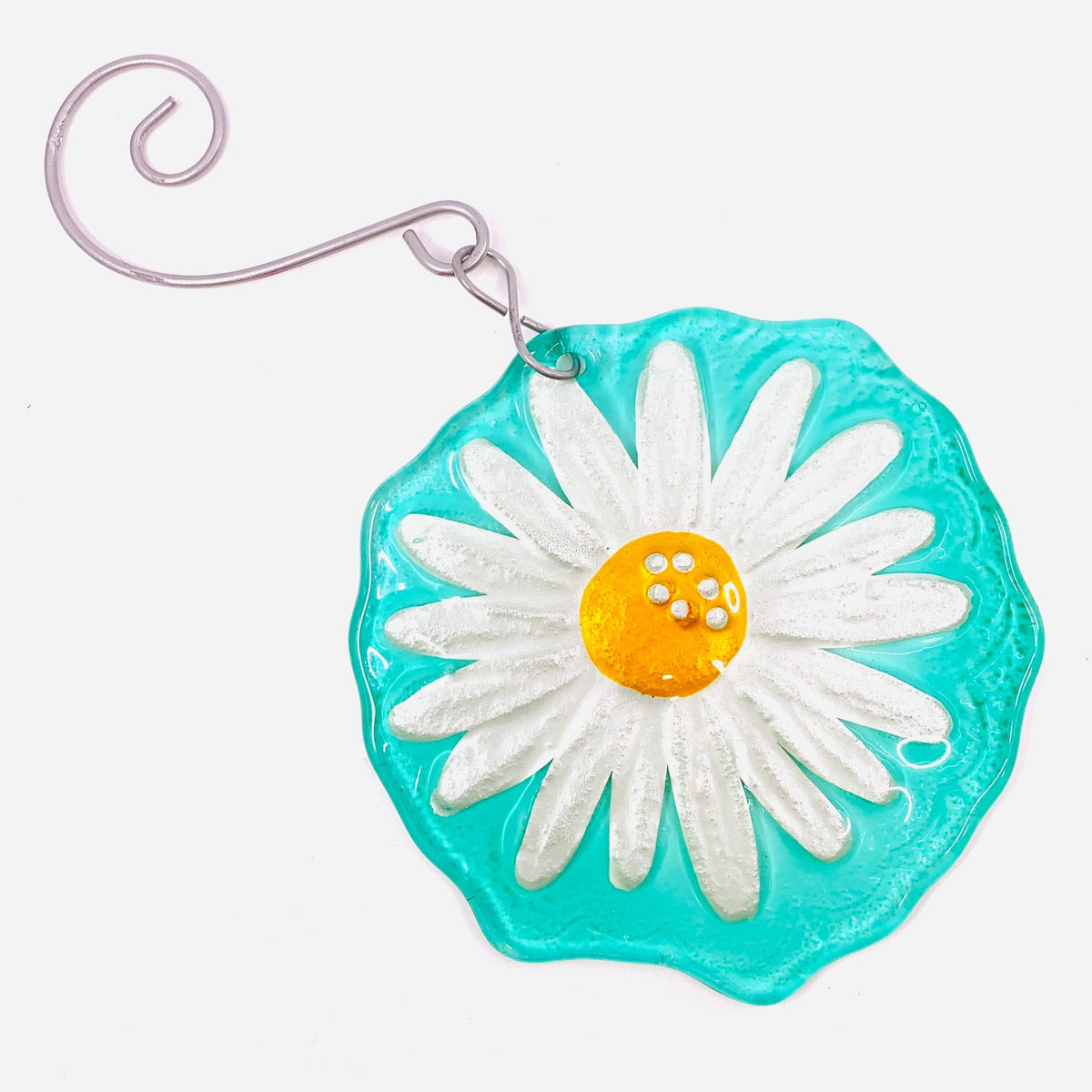 Glass Fusion Ornament 12, Daisy Demdaco 