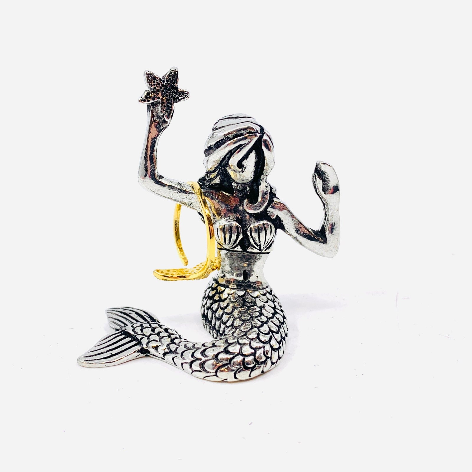 Pewter Ring Holder, Mermaid Accessory Basic Spirit 