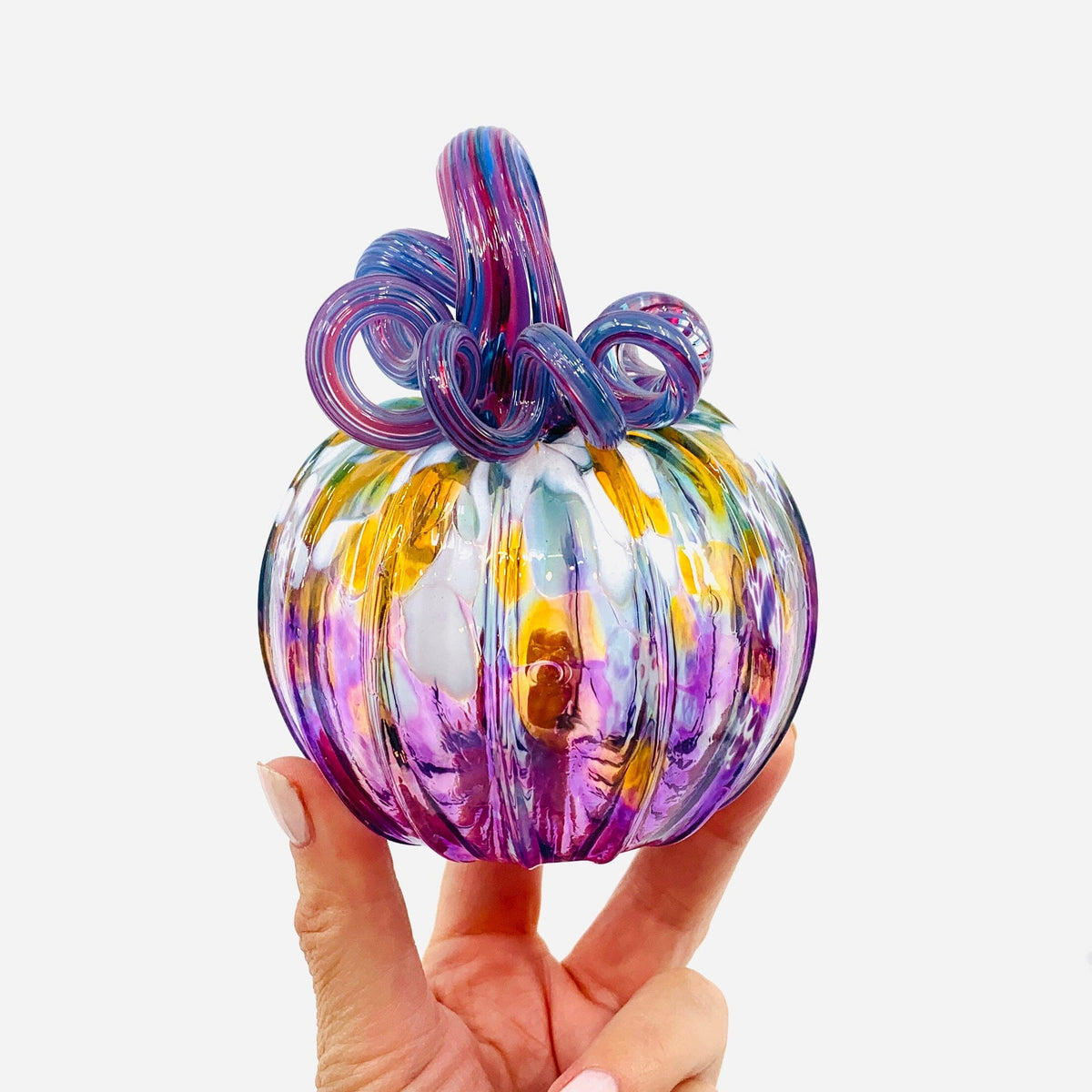 Daily Pumpkin 384 Fall Jumbo Mini Daily Pumpkin Luke Adams Glass Blowing Studio 
