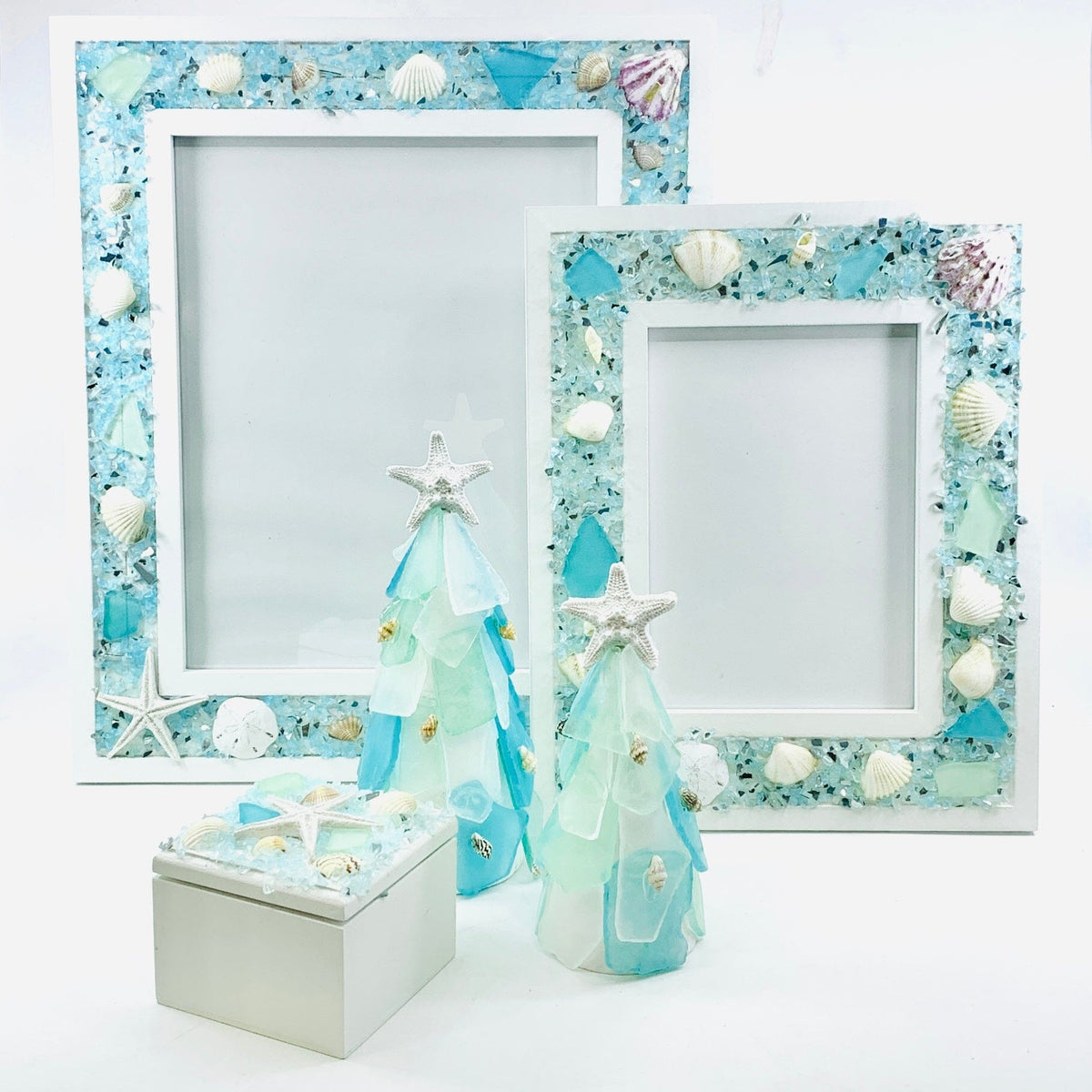 5 Piece Holiday Sea Glass Gift Set Chesapeake Bay 