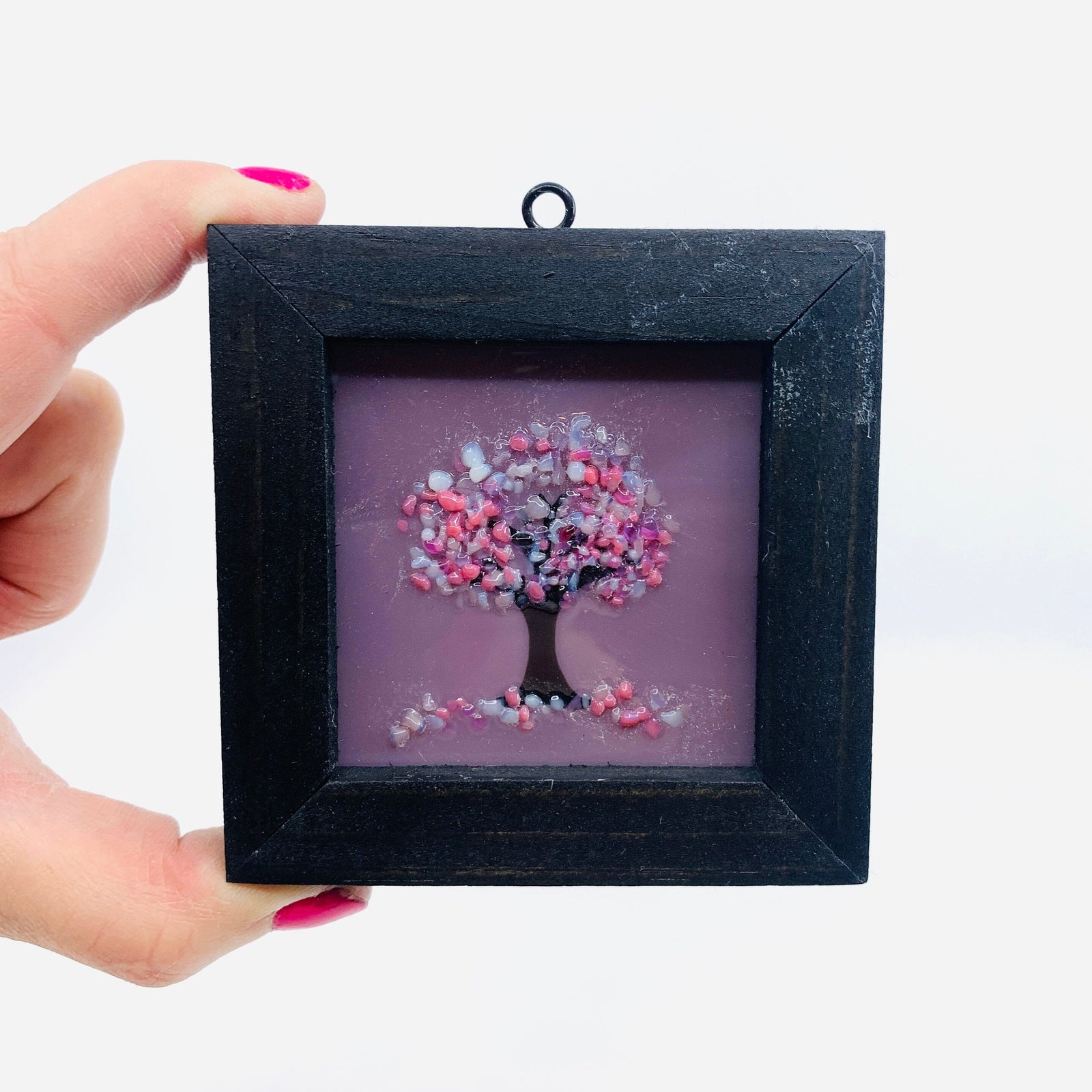 Fused Glass Tree of Life Shadow Box 30 Decor Glimmer Glass Gifts 