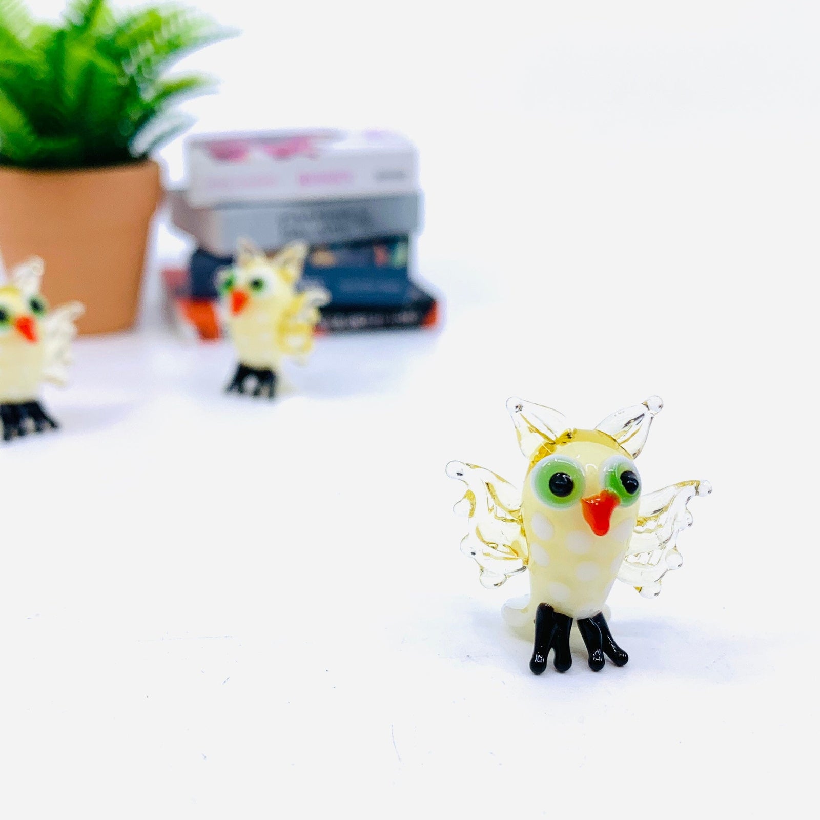 Tiny Glass Owl 310 Miniature GANZ 