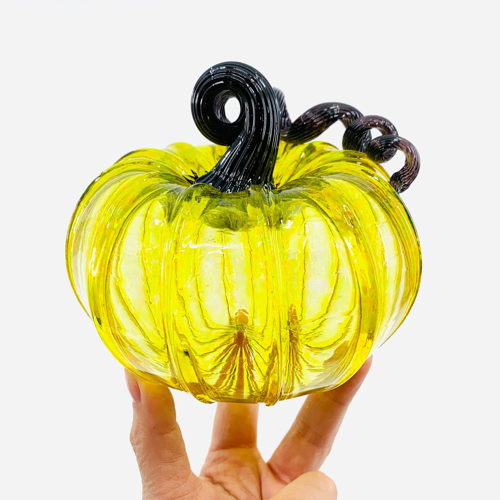 Daily Pumpkin 1238 Squat Daily Pumpkin Luke Adams Glass Blowing Studio 