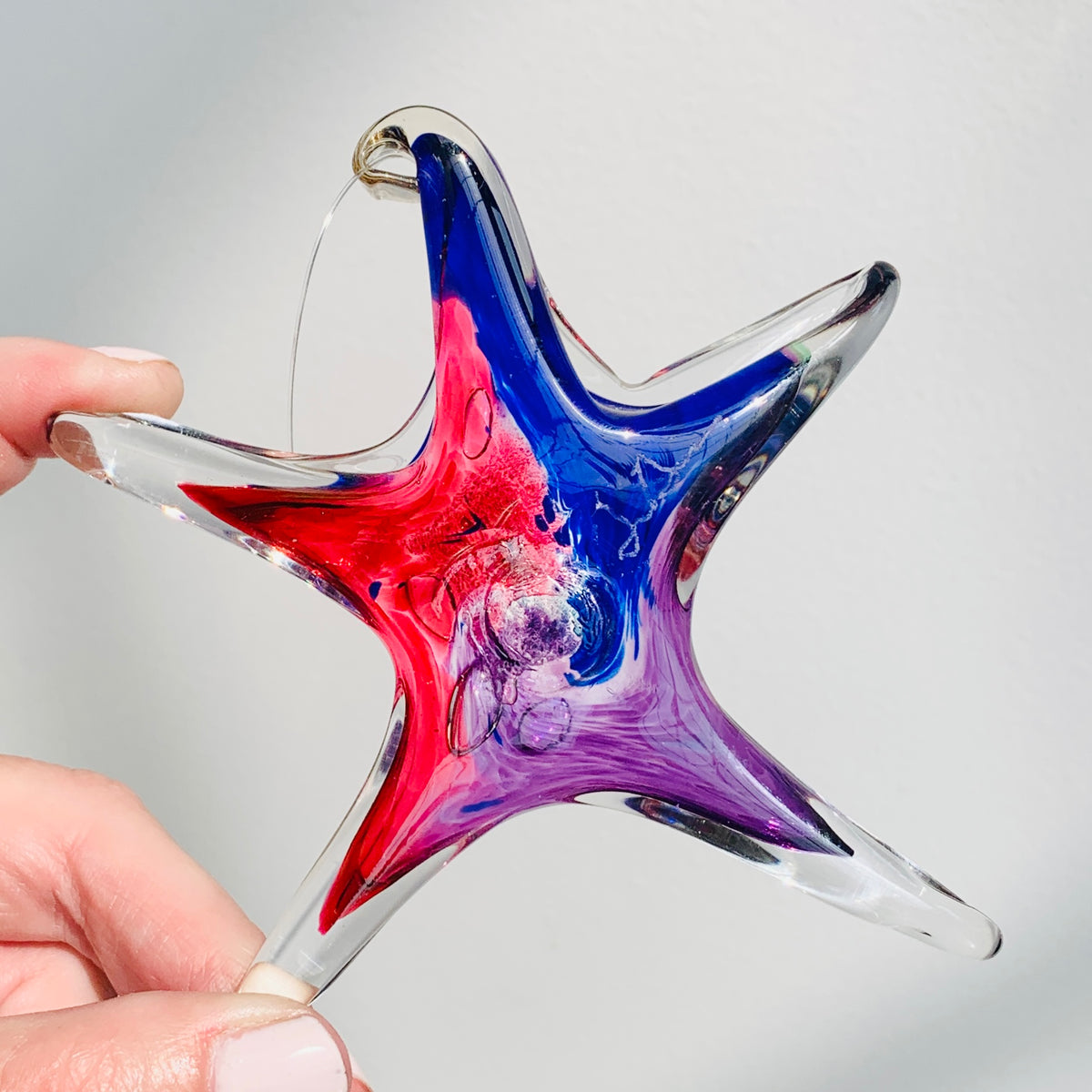 Daily Pumpkin 1196 Signed Starfish Suncatcher