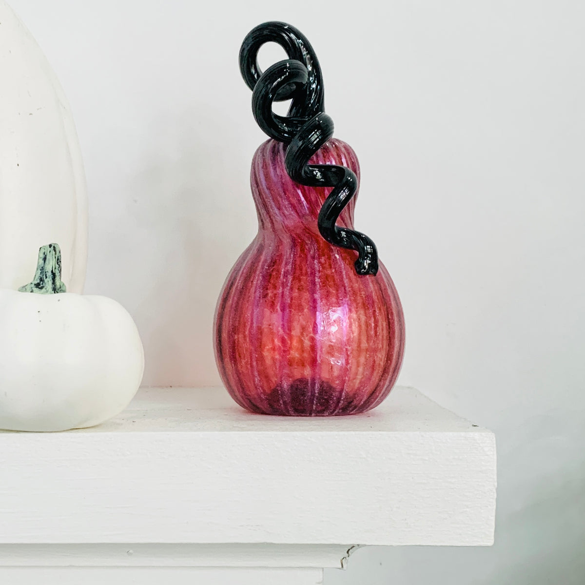 Pumpkin of The Day 141 Mini Shimmer Cranberry Gourd