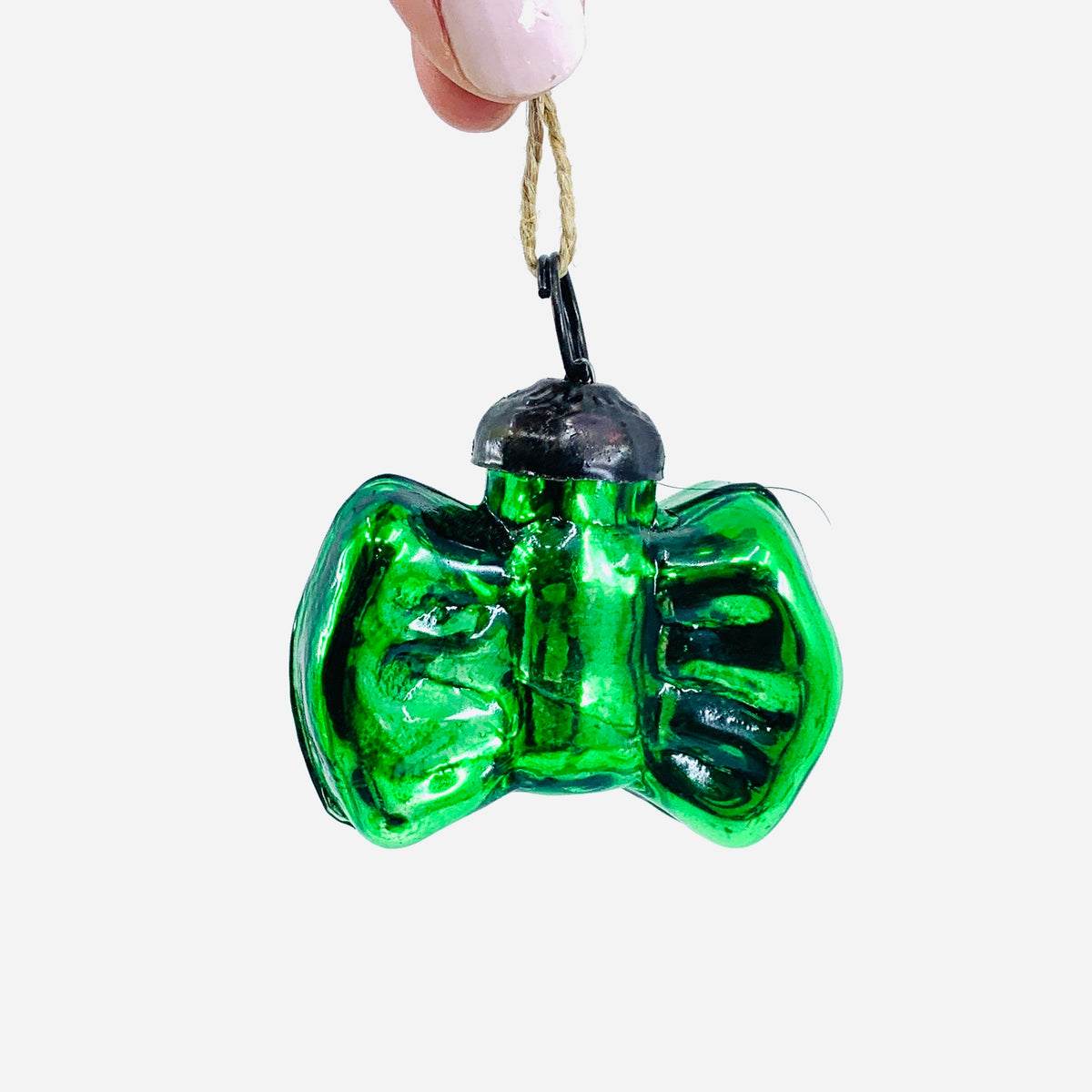 Glass Bow Ornament