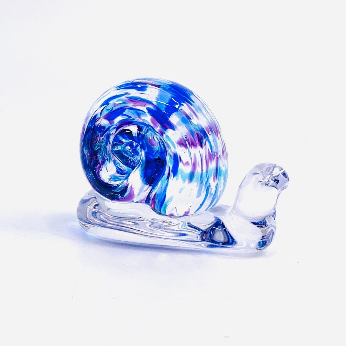 Glass Snail, Periwinkle Miniature Henrietta Glass 