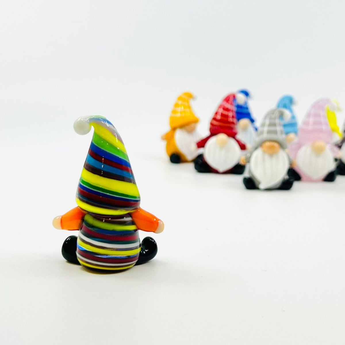 Everyday Little Glass Gnomes, Rainbow Miniature Alex 