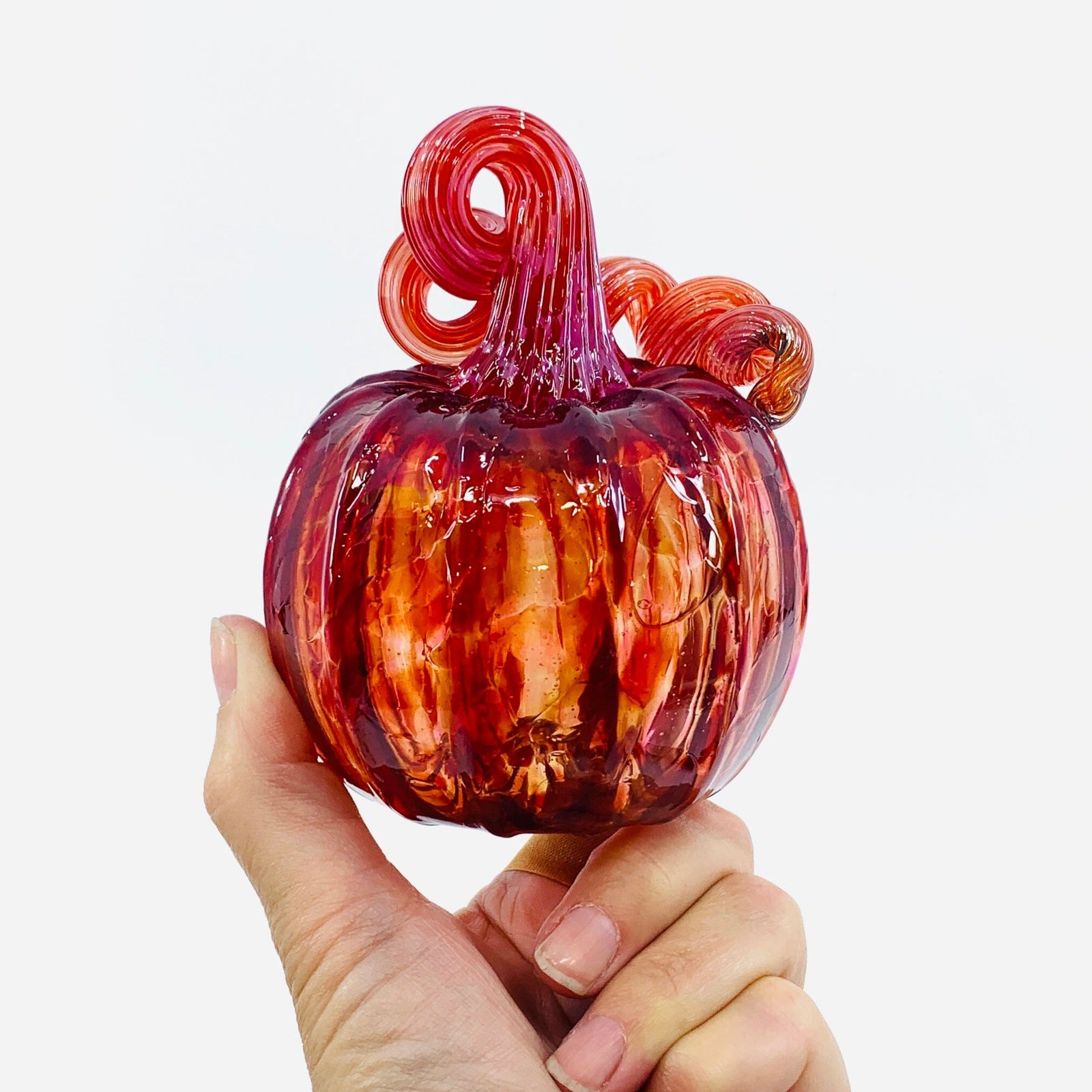 Daily Pumpkin 2392 Mini Gabby Luke Adams Glass Blowing Studio 