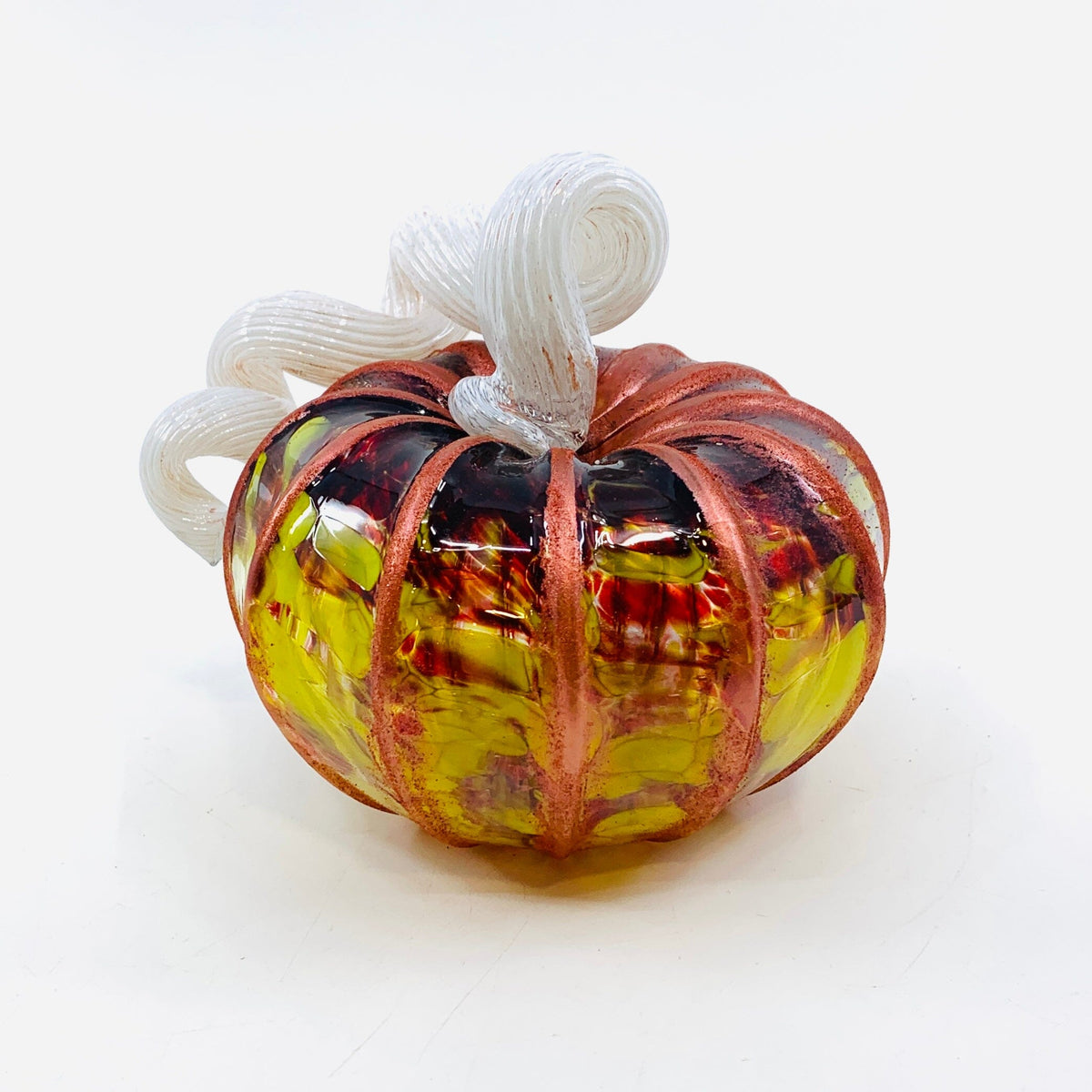 Daily Pumpkin 3885 Fall Shimmer Squat Gabby Luke Adams Glass Blowing Studio 
