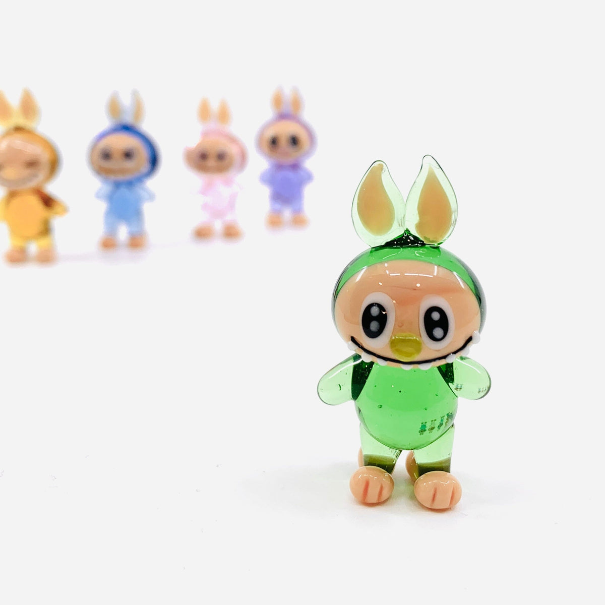 Glass Labubu Monsters, Green Alex 