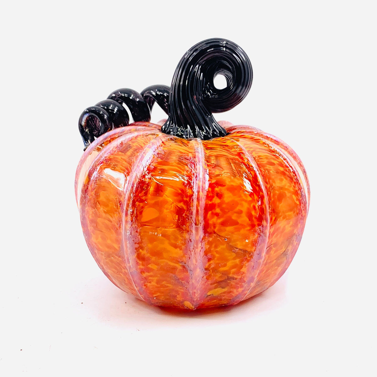 Daily Pumpkin 584 Fall Shimmer Squat Daily Pumpkin Luke Adams Glass Blowing Studio 