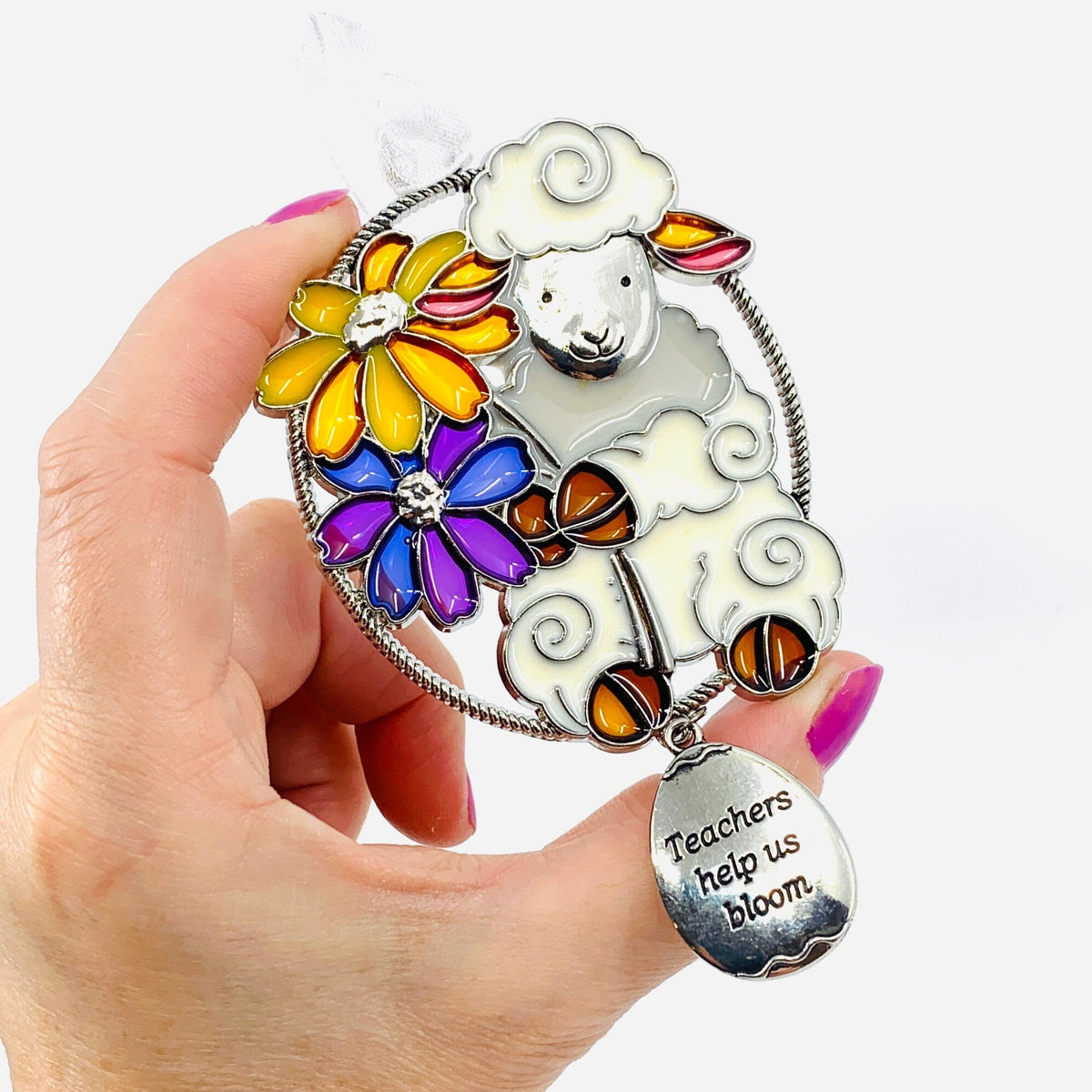 Stained Glass Easter Ornaments, Lamb Decor GANZ 