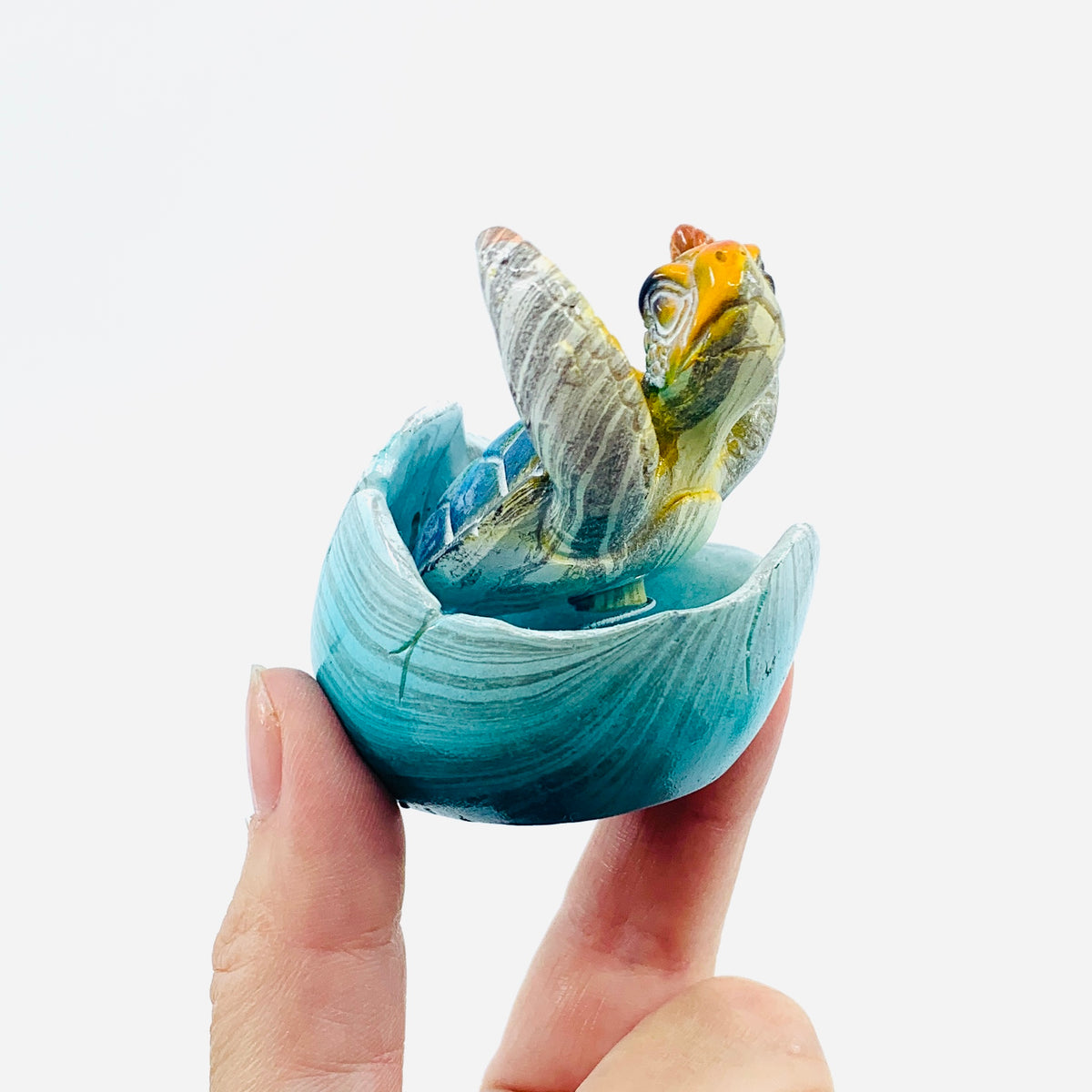 Blue Hatchling Bobble-Head Décor