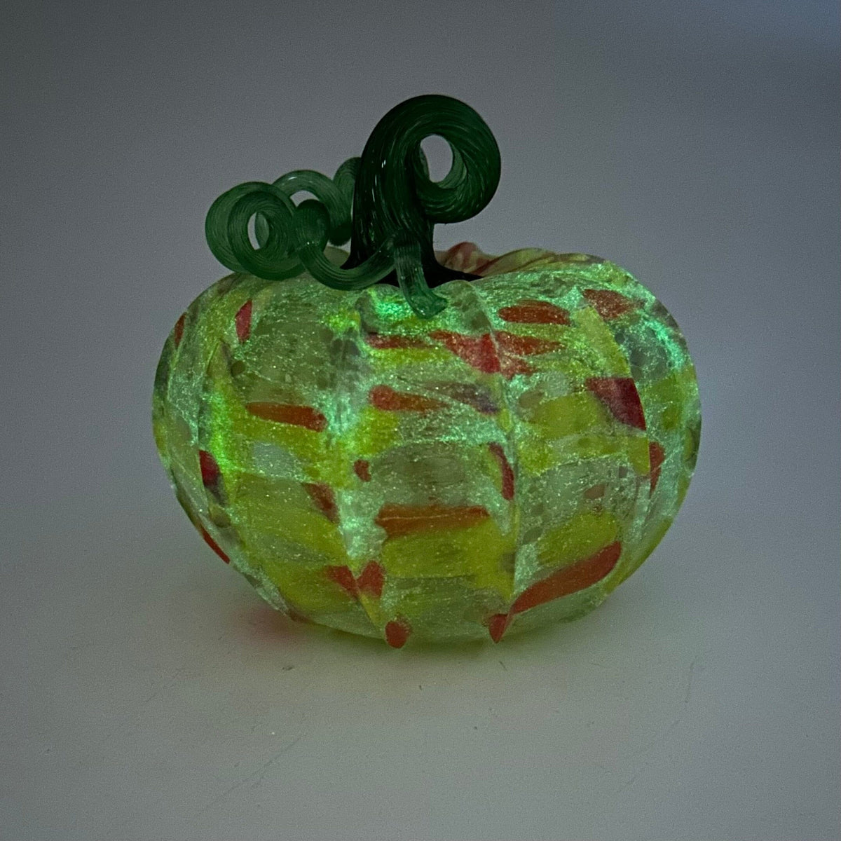 Daily Glow Pumpkin 3803 Fall Squat Gabby Luke Adams Glass Blowing Studio 