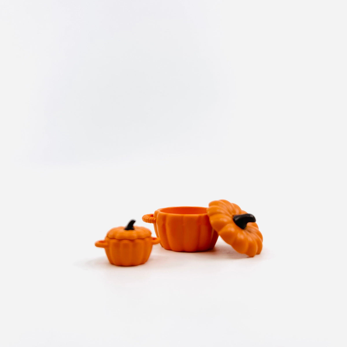 Miniature Pumpkin Soup Pot, Orange Miniature - 