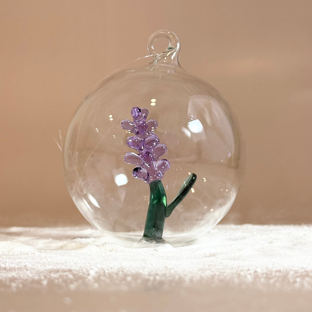 Glass Icon Ornament, Lavender ICHENDORF 