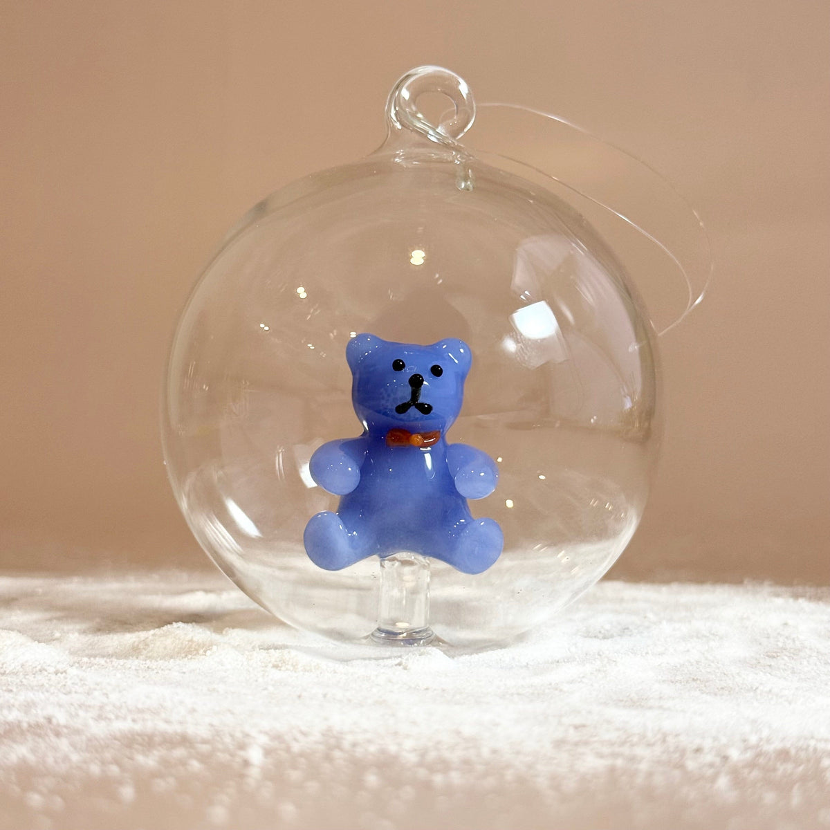 Glass Icon Ornament, Teddy Bear ICHENDORF 